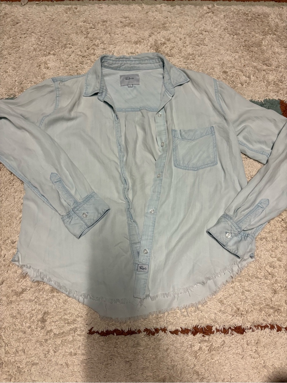 Rails Chambray Button-Up Shirt - Small